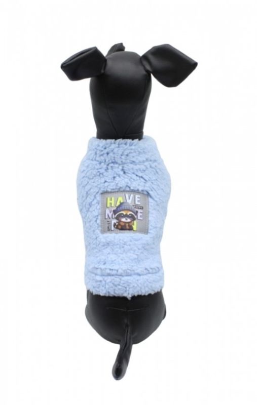 Кофта Єнотик блакитна на овчині (хлопчик), M 