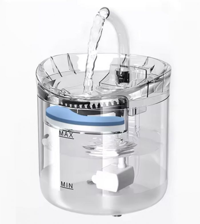 Автопоїлка-фонтан usb Прозора 1,8л 171716 см. 