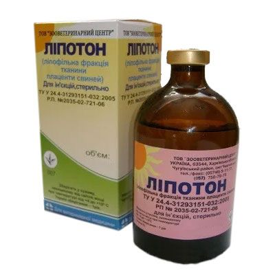 Липотон  лікування ендометритів і маститів 20мл