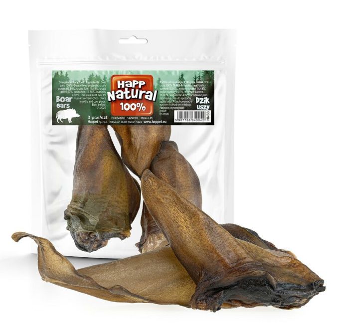 Вухо кабана з хутром 3 шт. 90 г. 