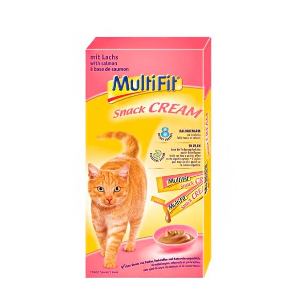 Вершкові ласощі MultiFit з лососем, 7х15 г 