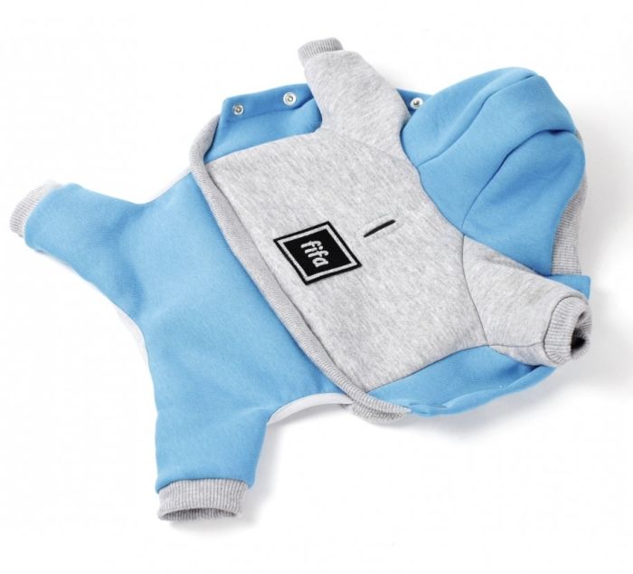 Комбінезон Стиль трикотаж на флісі сіро-синій (хлопчик) М1