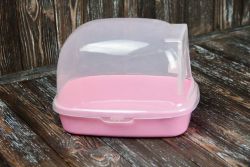 Купалка для шиншил 24Х17Х18 см RJ184 Рожева