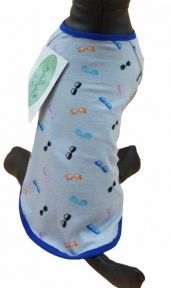 Футболка для собак хлопчиків Таїті трикотаж сіра XS