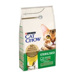 Cat Chow Sterilised сухий корм для стерилізованих котів із куркою 400 г