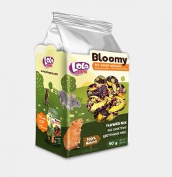 Корм LoloPets Bloomy квітковий мікс для гризунів, 50 г