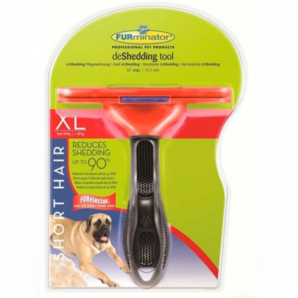 Фурмінатор з кнопкою для собак з короткою шерстю Розмір XL (125 мм ширина леза)