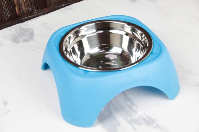 Миска на одинарній підставці 300 мл SY-A027 