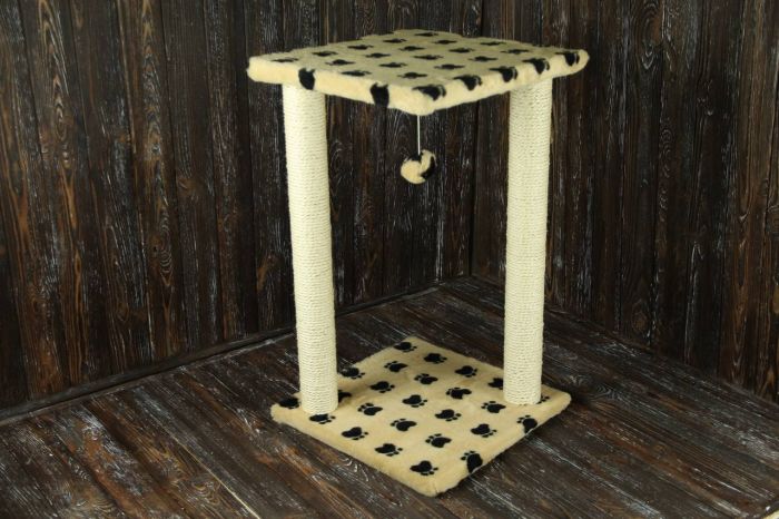 Гламур дряпка сизаль бежева лапка  