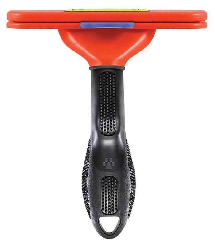 Фурмінатор з кнопкою для собак з короткою шерстю Розмір XL (125 мм ширина леза)