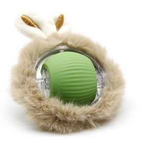 Мяч з пушком, інтерактивний, 5см  зелений