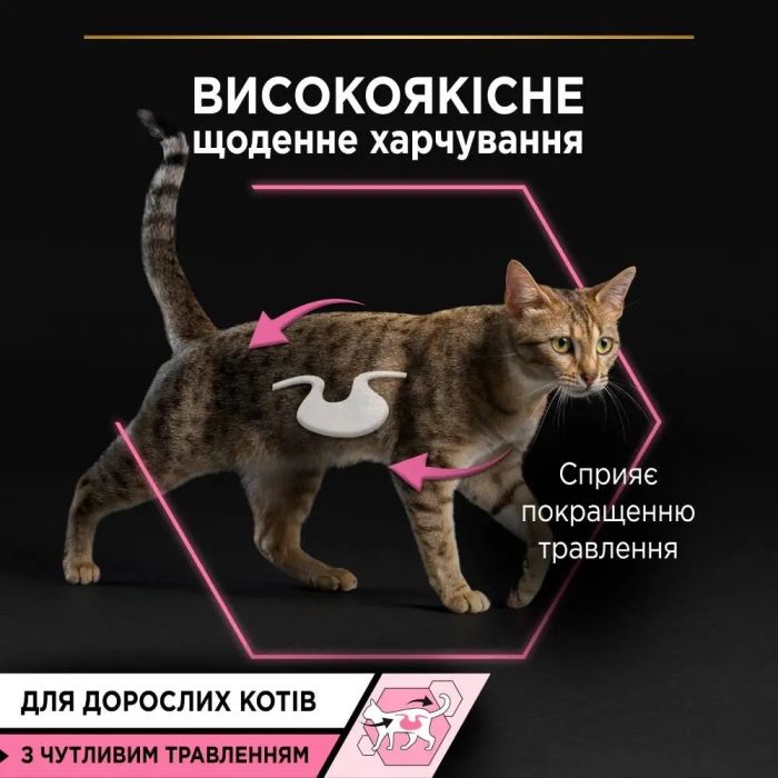 Purina Pro Plan індичка та риба вологий корм для котів з чутливим травленням 7+3 паучі по 85 г 