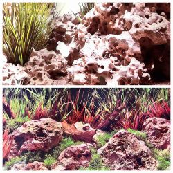 Фон для акваріуму двобічний Marine Planted HideawayTexas Cloud, 30х60 см 