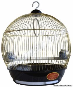 Клітка для птахів 308 бочонок золото Золота клітка