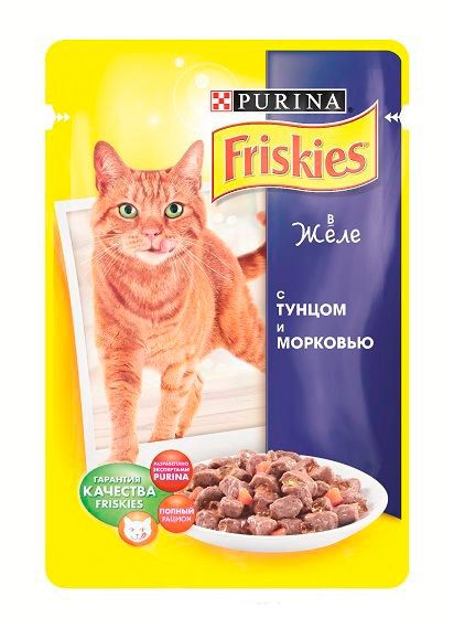 Friskies тунець з морквою в желе 100 г