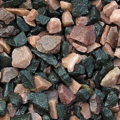 Грунт для акваріума чорно-рожевий великий 5-10мм  2 кг