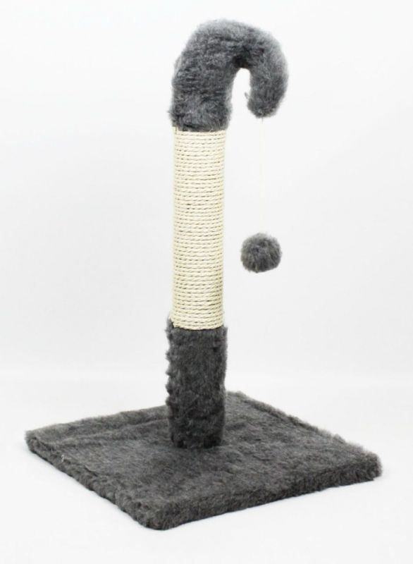 Когтеточка Гном, сизаль 37  37,см Сірий