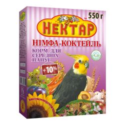 Корм нектар Німфа-Коктейль для середніх папуг 500г, Лорі Нектар Німфа-Коктейль 500г
