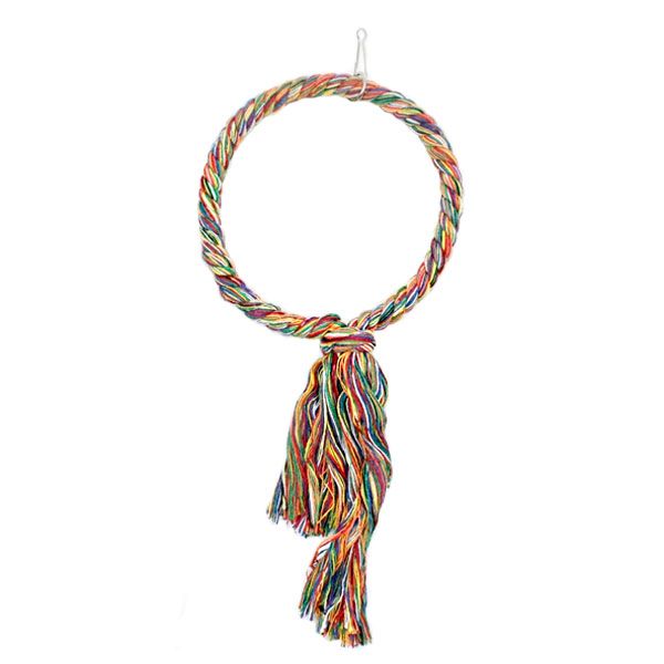 Гойдалка для птахів бавовна кольорова 16 см