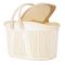 Кошик-переноска пластик велика 443227 см Ванільний