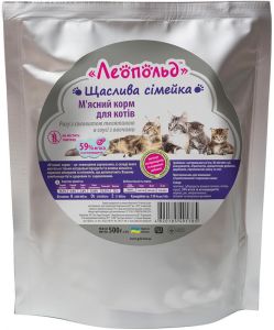 Консерви для котів Леопольд Рагу в соусі телятина, овочі 500г 