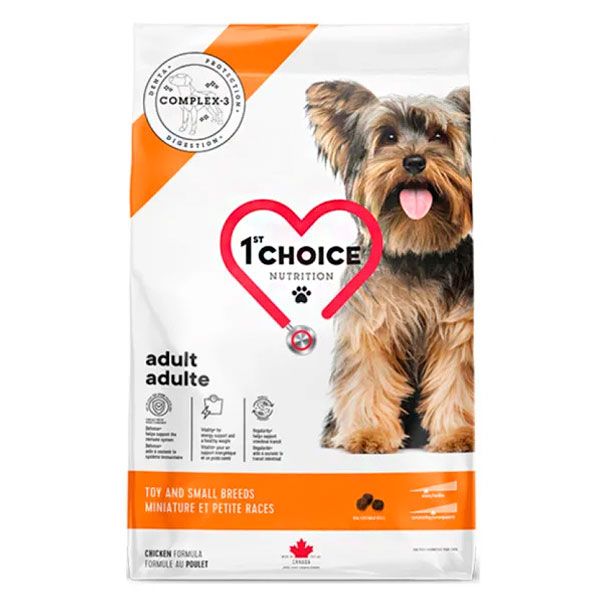 Сухий корм 1st Choice Adult Toy  Small Chicken для дорослих собак мініатюрних та малих порід з куркою, 2 кг 