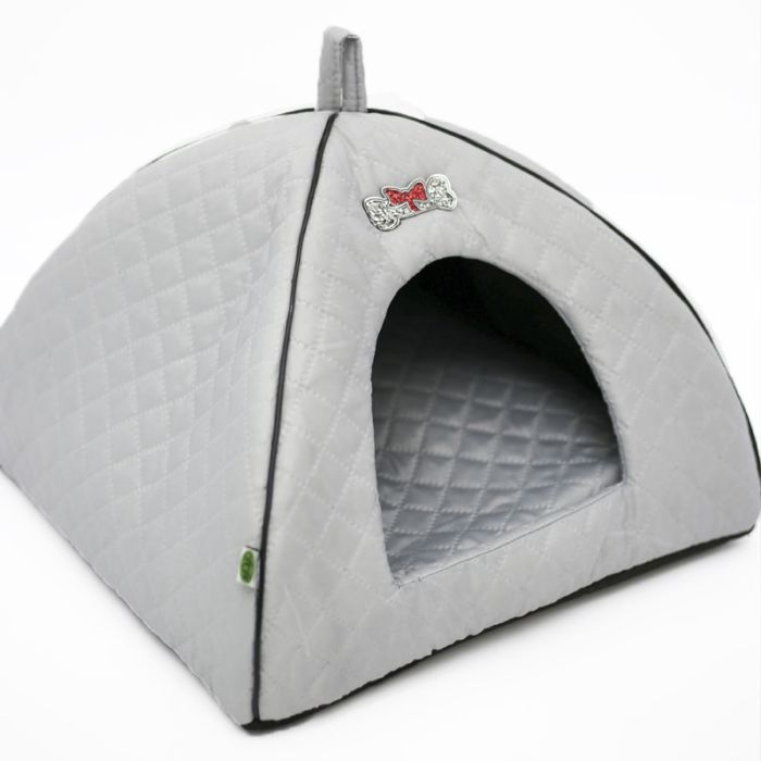 Будиночок для тварин Юрта 2 паянка з ребрами жорсткості 3943  43см світло-сірий