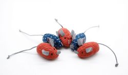 Миша з Котячою мятою кольорова 6 см. 