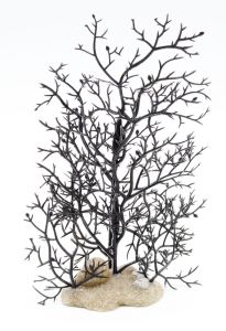 Корал декоративний для акваріума, темний, 14523 см