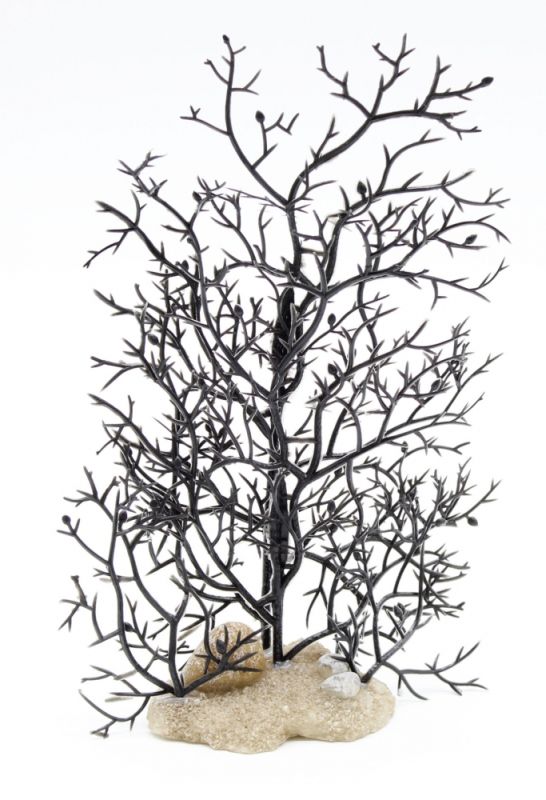 Корал декоративний для акваріума, темний, 14523 см