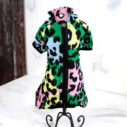 Камуфляж комбінезон від пилу для собак хлопчиків трикотаж XS