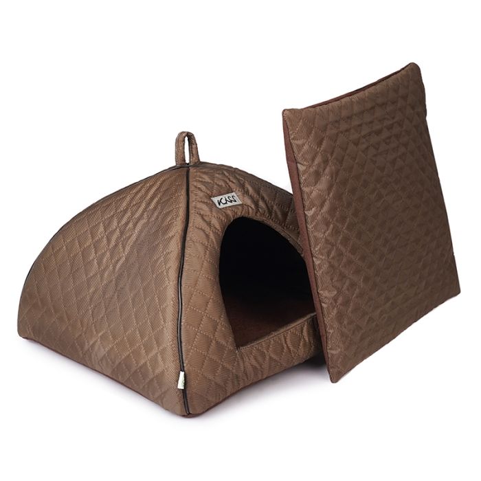 Будиночок для тварин Юрта 0 паянка з ребрами жорсткості 323535 см Коричневий