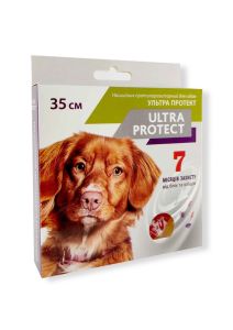 Ultra Protect-протипаразитарний нашийник для собак 35 см, Palladium червоний