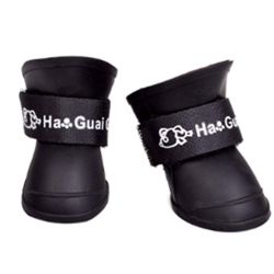Черевики для собак силіконові чорні XL 75  60мм