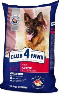 АКЦІЯ-25 Club 4 Paws Active Сухий корм для активних собак усіх порід 14 кг 