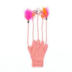 Іграшка для тварин Рукавичка 50х10 см Трояндовий