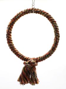 Гойдалка для птахів бавовна посилена кольорова 23 см. 