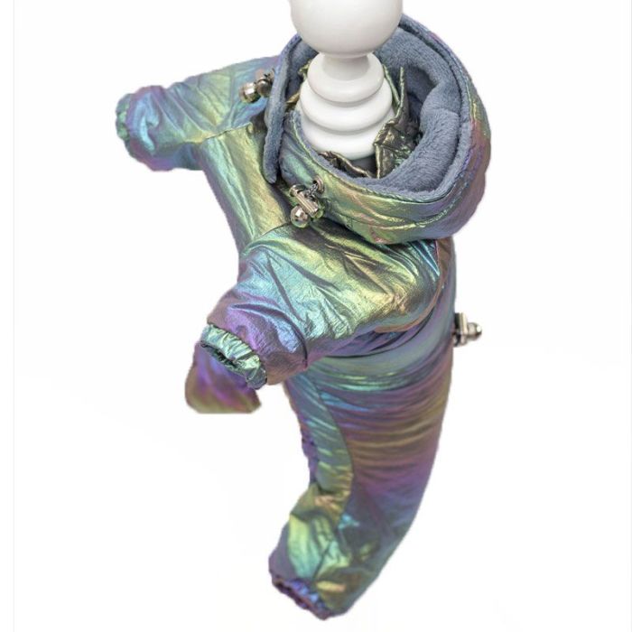 Веселка комбінезон для собак хлопчиків на силіконі S