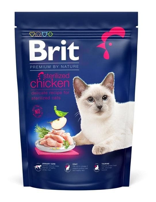 Brit Premium by Nature Cat Sterilised Chicken Сухий корм для стерилізованих кішок з куркою 1.5 кг