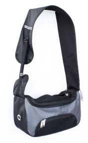 Сумка Слінг Уікенд Чорно-сіра 352116 см. 