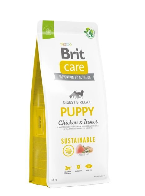 Brit Care Dog Sustainable Puppy Сухий корм для цуценят з куркою та комахами 3 кг