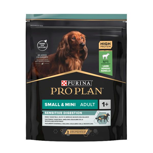 PRO PLAN Adult Small  Mini Sensitive Digestion сухий корм для дорослих собак дрібних порід із чутливим травленням із ягням 700 г
