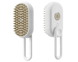 Парова щітка з ручкою молочно-білого кольору  