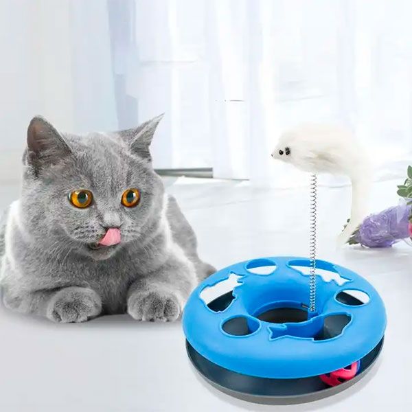 Іграшка Упіймай миша на пружині, 25 см Червона