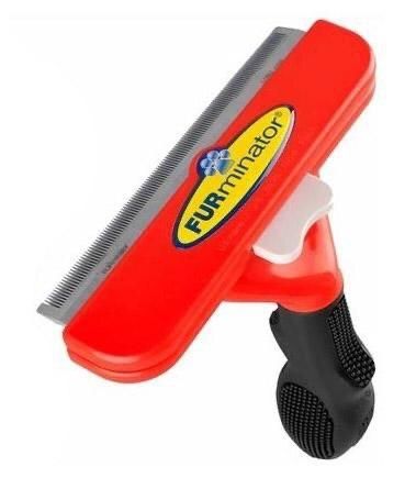 Фурмінатор з кнопкою для собак з довгою шерстю Розмір S (46 мм ширина леза)