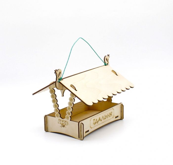 Годівниця Лебідь для вуличних птахів. 23х21х15 см.