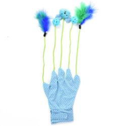 Іграшка для тварин Рукавичка 50х10 см Блакитний
