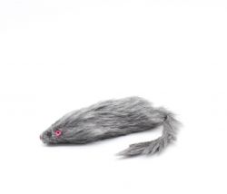 Іграшка для котів Пацюк 14 см. Сірий