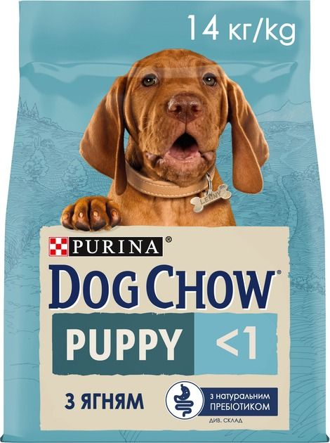 АКЦІЯ Purina DOG CHOW Puppy сухий корм для цуценят з ягнятком 14 кг 