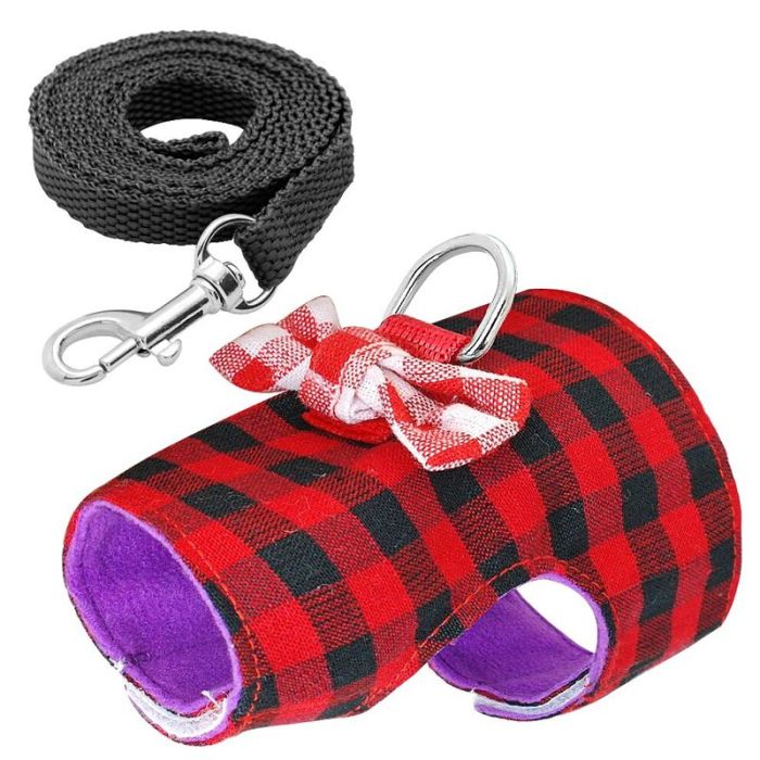 Шлея майка з повідцем комплект для гризунів ХБ 130 см XS 710см